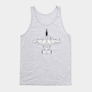 A-10 Thunderbolt II and nothing else Tank Top